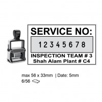 Heavy Duty Self Inking Numberer Stamp 8 Digit , 5558/PL , 56x33mm , 5mm